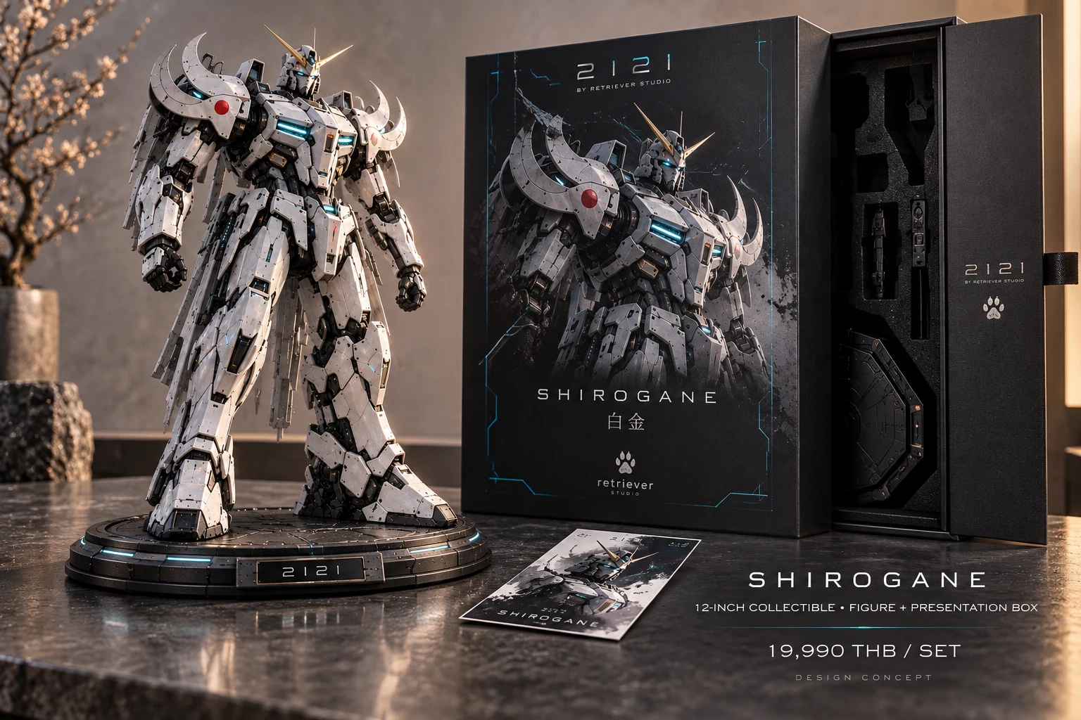 SHIROGANE collectible and packaging concept