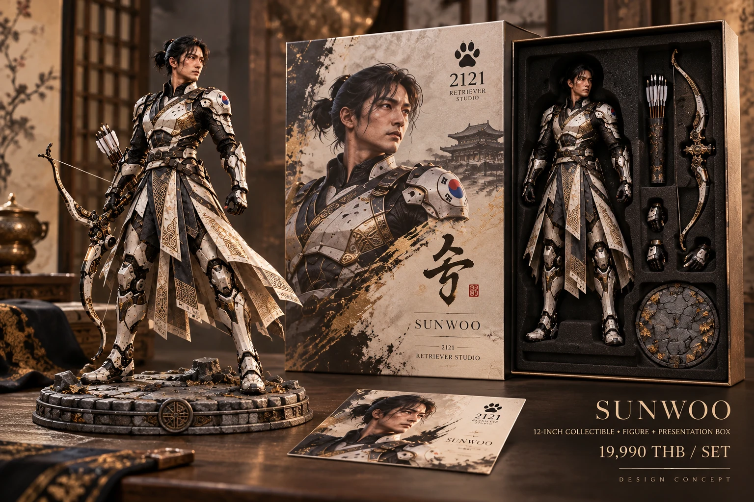 SUNWOO collectible and packaging concept