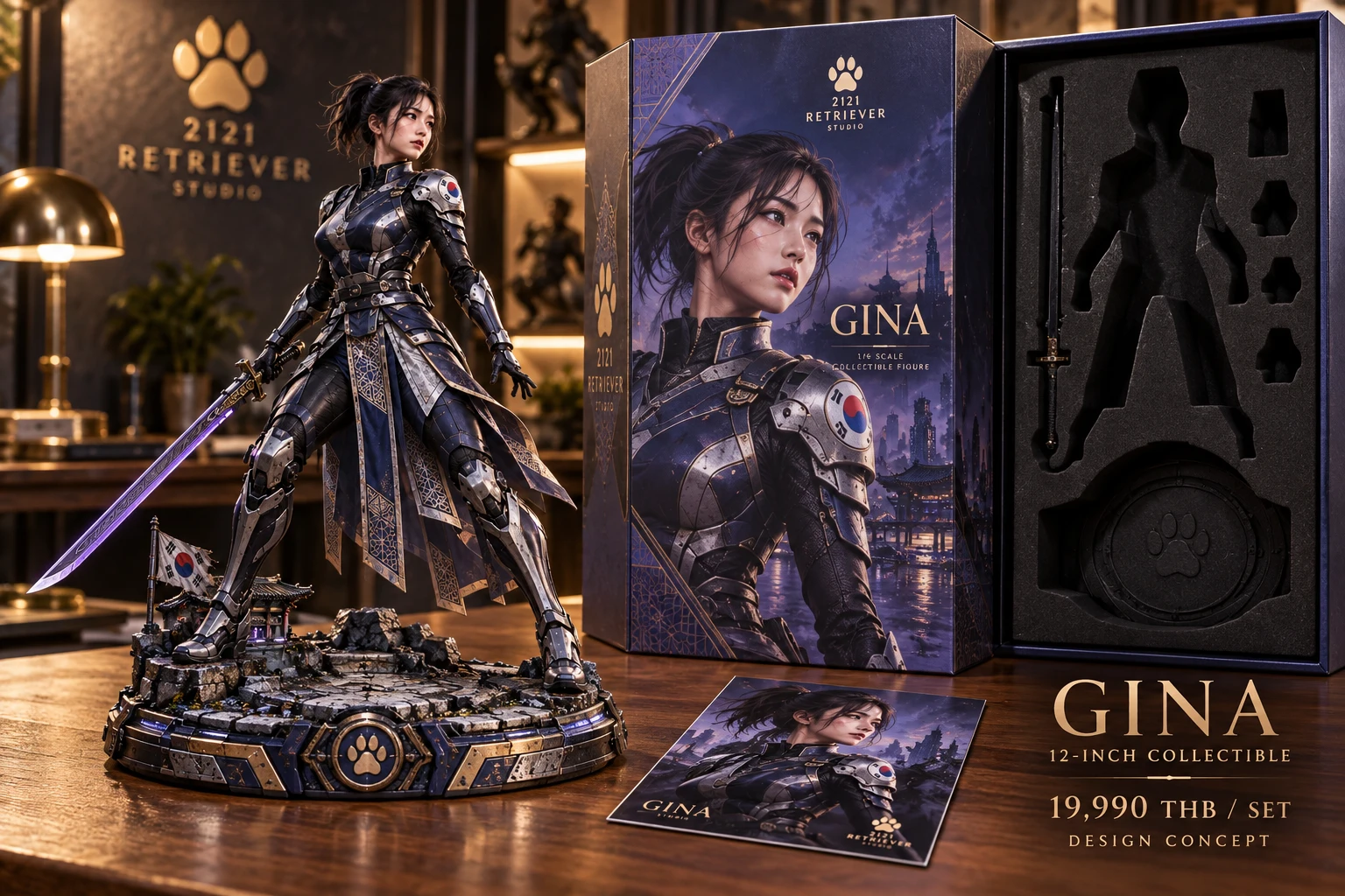 GINA collectible and packaging concept