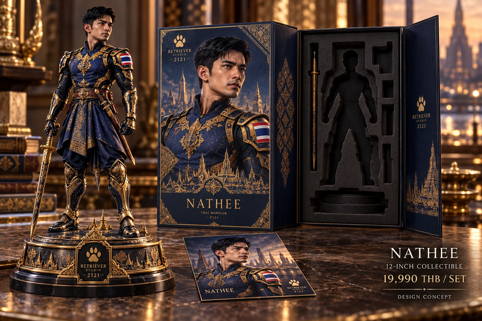 NATHEE collectible and packaging concept