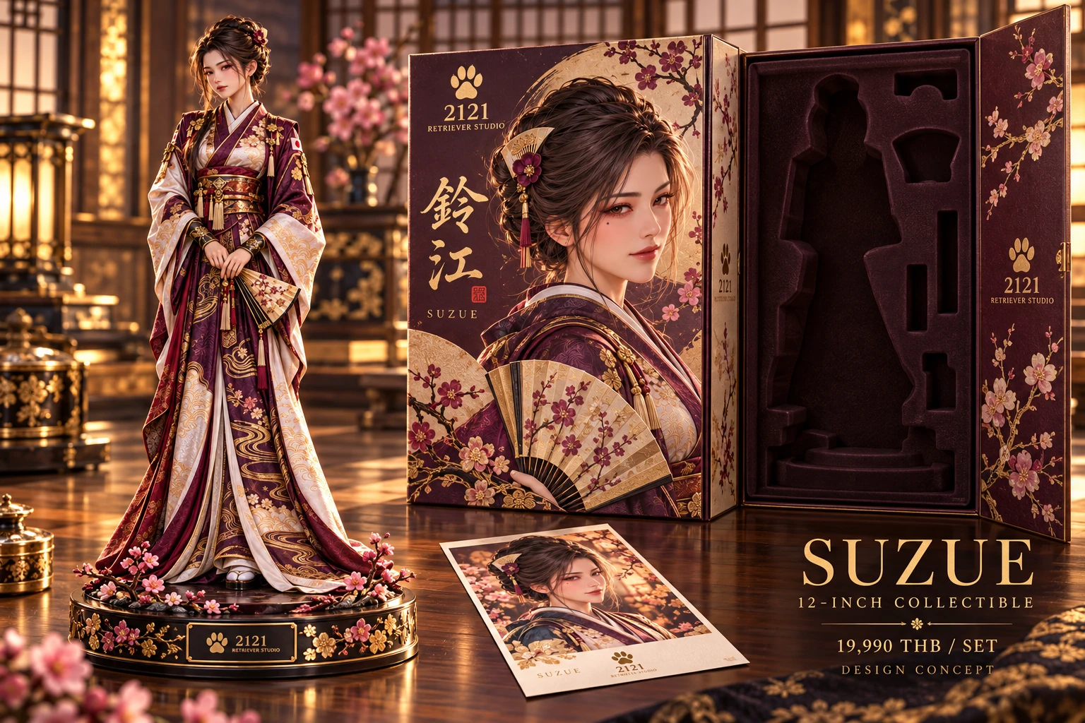 SUZUE collectible and packaging concept