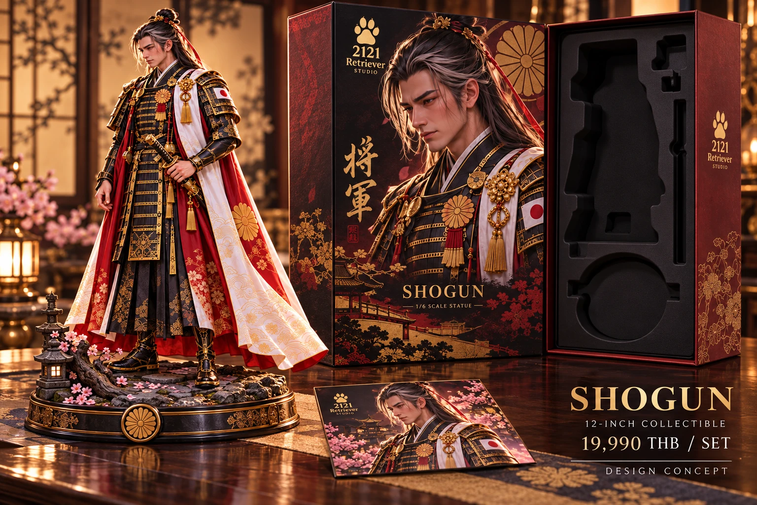 SHOGUN collectible and packaging concept