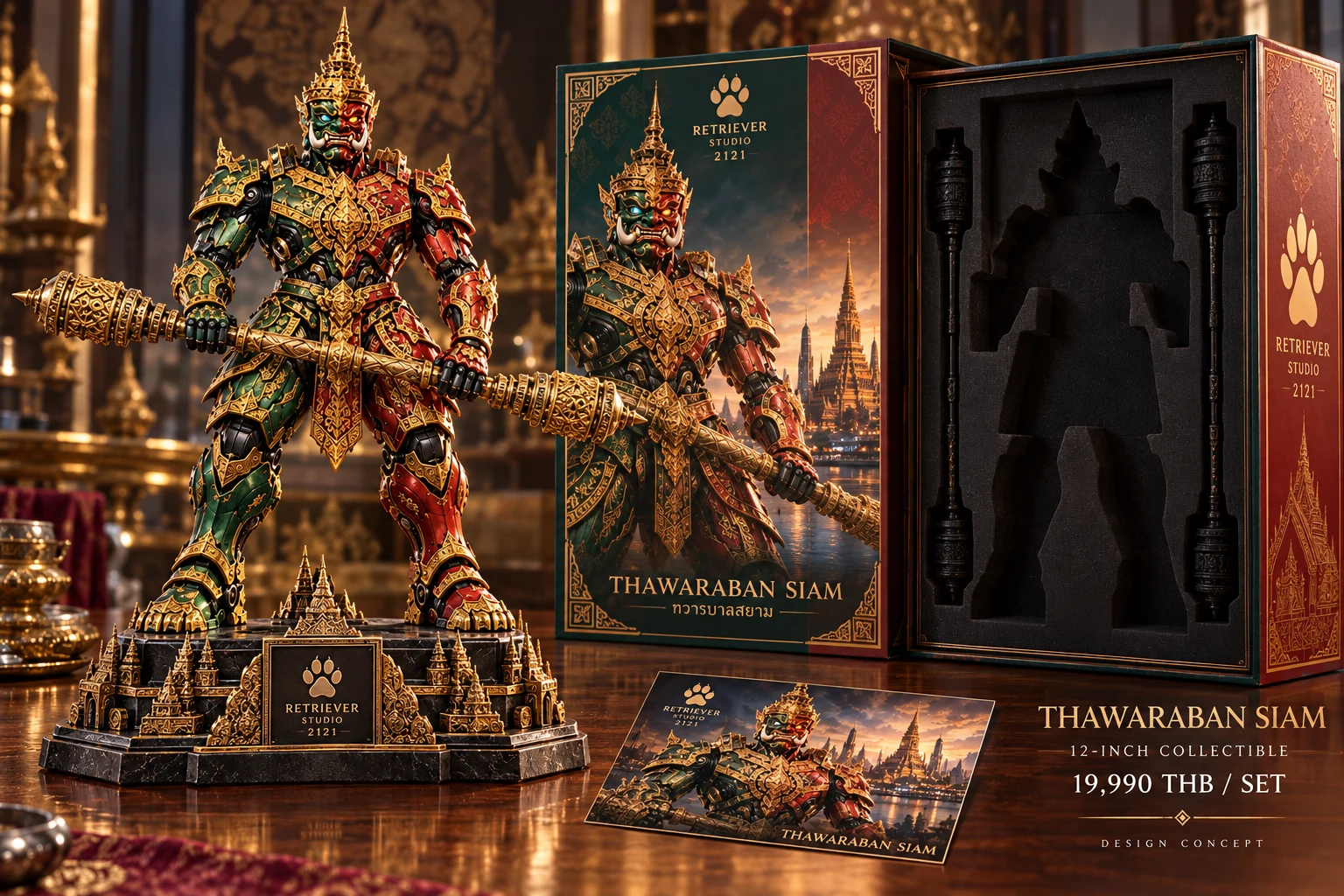 THAWARABAN SIAM collectible and packaging concept